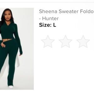 Fashion Nova Hunter Green Track Pants & Joggers